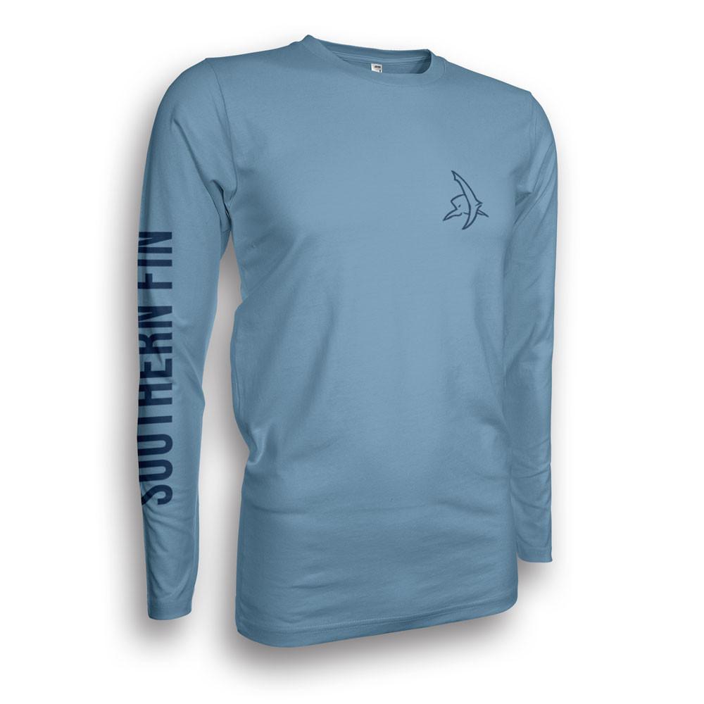 Performance Fishing Shirt Long Sleeve UPF 50+ (Mako Shark), M