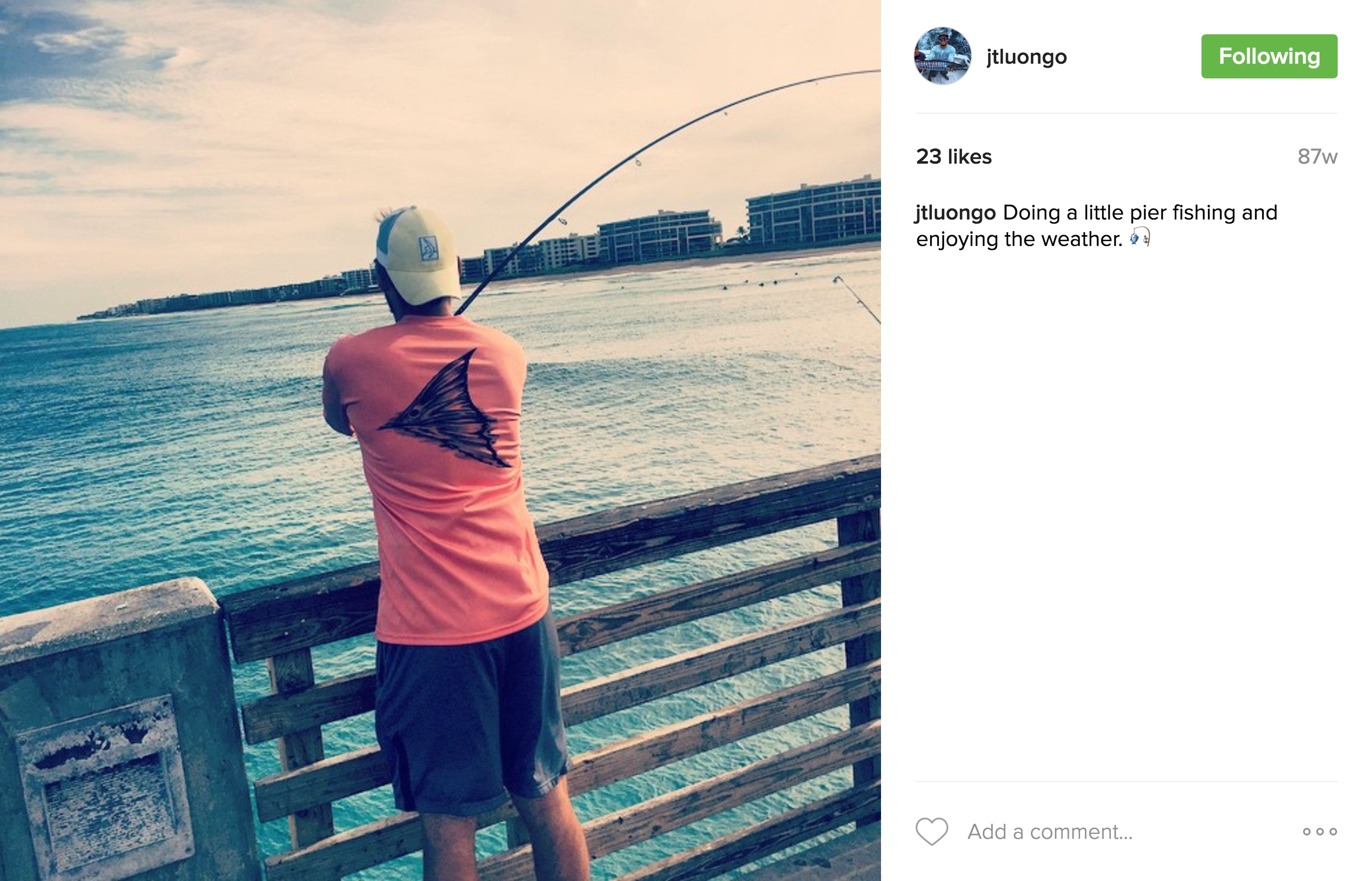 Performance Fishing Shirt Long Sleeve UPF 50+ (Tailing Redfish), L