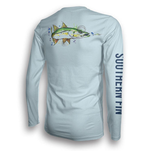 Performance Fishing Shirt Long Sleeve UPF 50+ (Flats Fly Snook)