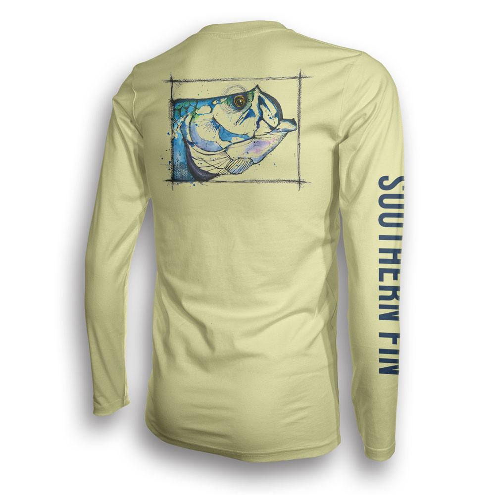 Performance Fishing Shirt Long Sleeve UPF 50+ (Tarpon), S