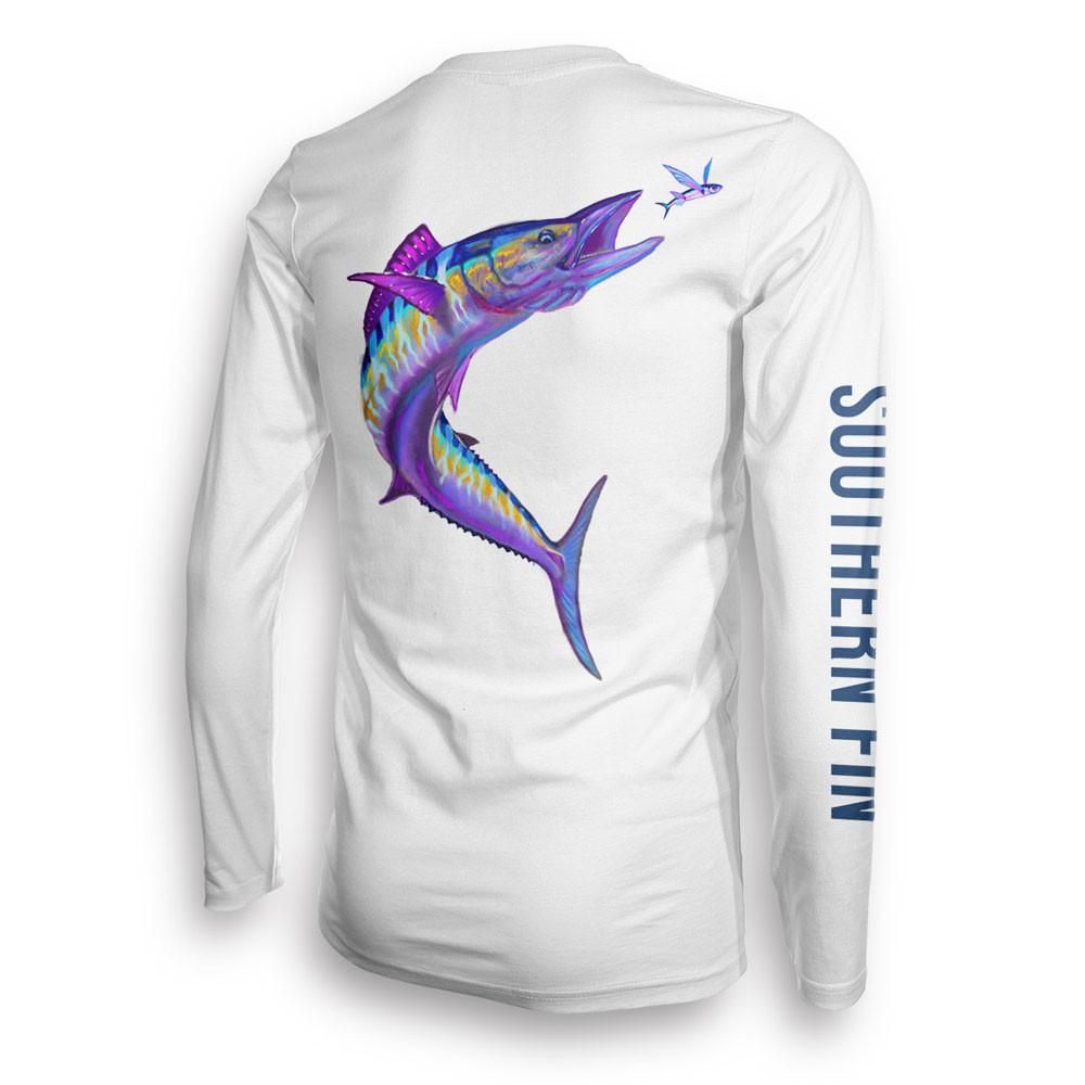 Performance Fishing Shirt Long Sleeve UPF 50+ (Wahoo), XL